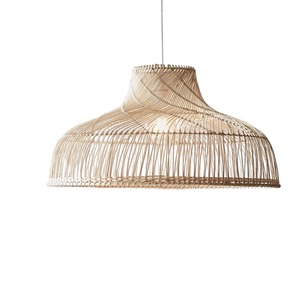 Lámpara de techo de mimbre de bambú hecha a mano para interior moderna, lámpara colgante Natural, cubierta de pantalla, restaurante, diseñador, pantalla de mimbre - Product Image 4