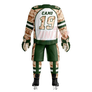 Kit de hockey sobre hielo ligero con tela de secado rápido, pedido a granel, incluye número, nombre, impresión, conjunto de uniformes de jugadores personalizables - Product Image 3