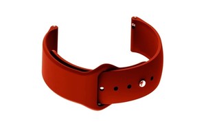 JD1606 Red Unisex Sports <b>Watch</b> Band Durable Lightweight Adjustable Breathable Water-Resistant Silicone 20-22mm Stainless <b>Watch</b> - Product Image 3