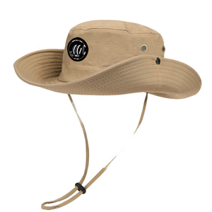 Chapeau Bob en Toile de Coton Kaki à Tiges Épaisses avec Sangle de Menton Réglable pour la Pêche, l'Été, Unisexe - Product Image 3