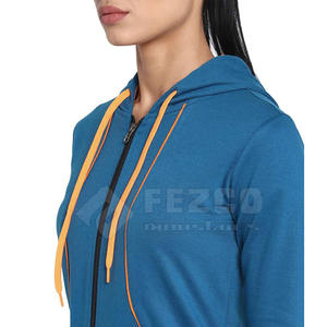 Personalizado de las mujeres 100% de algodón chándal holgado Casual Jogger Set Logo Fleece Sudadera con capucha pantalones de chándal de etiqueta privada - Product Image 5