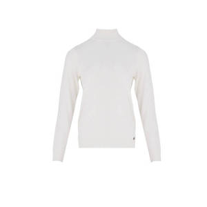 Pull à col roulé en tricot décontracté pour fille avec boutons et motifs imprimés pour l'automne et l'hiver - Product Image 1