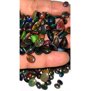 255ชิ้นโอปอลสีดำจากเอธิโอเปียธรรมชาติ8มม.-12มม. ลูกแพร์รูปไข่ทรงหลังเบี้ย335 CTS ล็อต iroc ขายอัญมณีคุณภาพสูงเรา $302สำหรับทุกคน - Product Image 1
