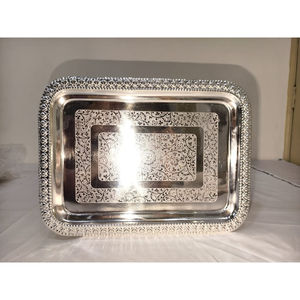 Serving Dishes Bowl <b>Tray</b> Hand Forged Design Border Top Quality Handmade Customized Displayed Coffee Cups <b>Tray</b> on Low Prices - Product Image 4