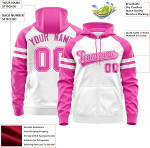 Sudaderas con cremallera OEM para clubes universitarios con logotipo personalizado Chaqueta elegante con cremallera completa de tela cálida de algodón o poliéster - Product Image 3