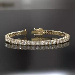 Bracelet de tennis 14K en argent sterling 925 de haute qualité avec bracelets élégants en moissanite diamant - Product Image 5