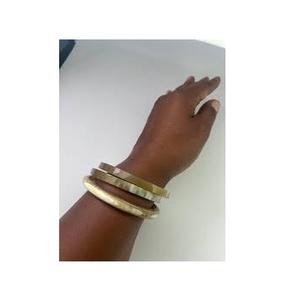 Brazalete de Cuerno de Búfalo de Alta Calidad, Diseño Moderno y Pulido, Joyería para Chicas y Mujeres - Product Image 3