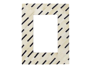 Cadre photo en incrustation d'os de luxe, écologique, de haute qualité, artisanal, mosaïque, œuvre d'art décorative, décoration de la maison - Product Image 5