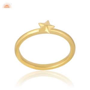 Bague pour femme en or massif 9 carats, belle bague artisanale pour femme, bague à porter tous les jours, fabricant de bijoux sur mesure - Product Image 1