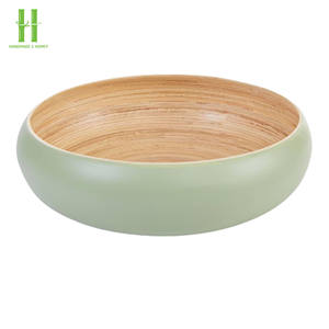Ensaladera de fibra hilada de bambú ecológica personalizable Color saludable cesta de fruta vegana mayorista de cocina superior de Vietnam - Product Image 6