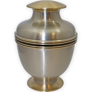 Urne funéraire pour adulte en bronze antique avec finition en cuivre Souvenir funéraire pour cendres de souvenir - Product Image 4