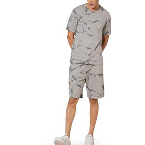 Dernier modèle quantité minimale de commande bas Ensemble short 2 pièces pour hommes Ensemble short de haute qualité en coton respirant pour hommes Fabriqué au Pakistan - Product Image 1