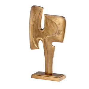 Escultura de mesa de litosfera moderna hecha a mano, artesanía de Metal de hierro para decoración de hogar y oficina - Product Image 1