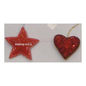 Indian Wholesaler Christmas Hanging Heart And Tree Shape Best <b>Ornament</b> In <b>Red</b> Color For Party And Christmas Tree Decoration - Product Image 1