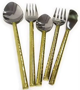 Eco Friendly Durable Stainless Steel Flatware Set for Home Kitchen Wedding Catering Use with <b>MOP</b> <b>Handle</b> - Product Image 5