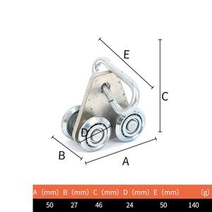 Roulettes de porte coulissante de salle de bain Songyin Kunshen modernes et durables en alliage de zinc <span class=keywords><strong>pour</strong></span> appartement, accessoires de rail de <span class=keywords><strong>rideau</strong></span> - Product Image 3