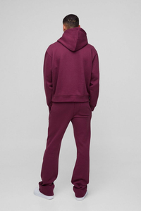 Pantalon de survêtement unisexe à capuche épais et pantalon de survêtement évasé personnalisé Streetwear Ajoutez votre logo n'importe où sur le survêtement - Product Image 3
