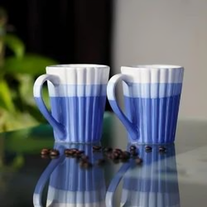 Ensemble de tasses en céramique artisanales élégantes allant au micro-ondes tasses adaptées au lave-vaisselle pour une utilisation quotidienne du café ou du thé - Product Image 4