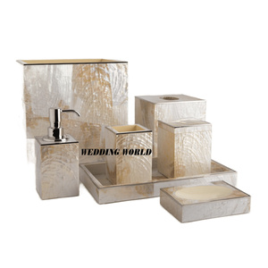 Ensemble de Salle de Bain Design Personnalisé Accessoires Fantaisie Faits à la Main Excellente Qualité Ensemble de Salle de Bain Classique Indien Élégant Vente en Gros - Product Image 4