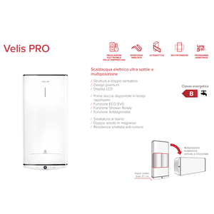 Chauffe-eau électrique Ariston Velis PRO de 50 litres avec réservoir de stockage - Product Image 2
