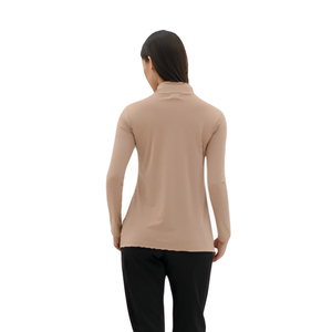 <b>Turtle</b> <b>Neck</b> <b>Top</b> Womenswear Long Sleeves Casual T-Shirt Soft Hand Feel Durable Spandex Nylon Deandra - Product Image 4
