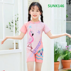 High Quality Women's 1-Piece Solid Spandex/Nylon <b>Swimdress</b> Anti-UV Waterproof Quick Dry 4-Way Stretch Micro Bra Skirt Front - Product Image 2