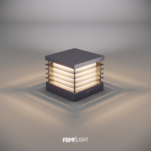 Postila trụ cột ánh sáng vườn tường hàng rào bài chiếu sáng không gỉ nhôm lịch thi đấu 24x24 cm bán buôn ngoài trời chiếu sáng - Product Image 1