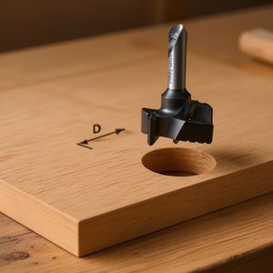 Broca Festool HW S8 para madera, cortador de ubicación de bisagras - Product Image 3