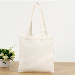 Best Selling 100% Cotton Canvas Geometric Tote Bag Lightweight Custom Logo Printed Reusable Grocery Shopping Bags High Quality - Product Image 3