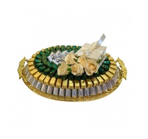 Plateau à chocolat en laiton forme carrée attrayante plateau à chocolat en laiton décoratif prix de gros - Product Image 4