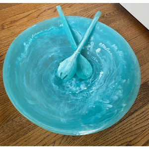 Cuenco de Arte de resina único, centro de mesa hecho a mano decorativo para decoración de sala de estar de lujo - Product Image 6