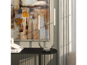 Bougeoir en métal contemporain de créateur pour des intérieurs élégants bougeoir en métal pour la décoration moderne de maison et de restaurant - Product Image 3