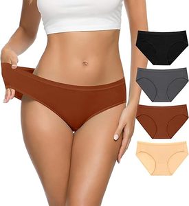 Vente en gros lot en stock Sous-vêtements multicolores taille moyenne pour femmes, culottes, bikini taille basse doux et respirant, tissage ODM - Product Image 4