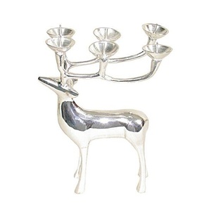 Bougeoir cerf Style vintage de luxe fait à la main Design unique pour la décoration de la maison et les mariages. - Product Image 3