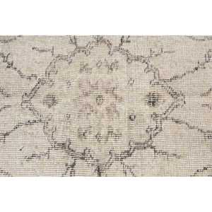 พรมตุรกีวินเทจ ขนาด 6.9x10.1 ฟุต พรมขนาดใหญ่ สีเบจน้ำตาลลายพราง ทำจากขนสัตว์ - Product Image 5