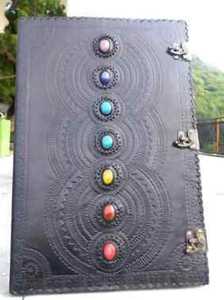 ที่กำหนดเองทำสีดำวารสารหนังครอบคลุมด้วยหินและลายนูนทำเฉพาะสำหรับผู้ผลิตวารสารและหนังสือ - Product Image 3