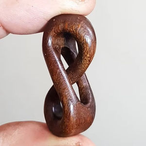 ACCESSOIRES POUR FEMMES HOMMES NATUREL GRAND BOHO TRIBAL SONO BOIS Pendentif sur cordon réglable Collier fait main - Product Image 3