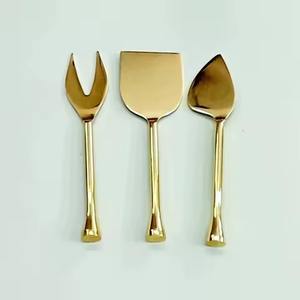 Juegos de queso de metal únicos con mango de resina Cuchillos de queso con acabado plateado Juegos de esparcidor de mantequilla - Product Image 6