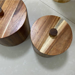 Secchiello per ghiaccio in <span class=keywords><strong>legno</strong></span> retrò a forma rotonda Premium - Product Image 4