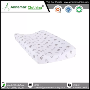 Funda de algodón orgánico suave con almohadilla cambiante para bebé, cubierta de algodón orgánico con capa impermeable, de fabricación de suministros para bebé - Product Image 3