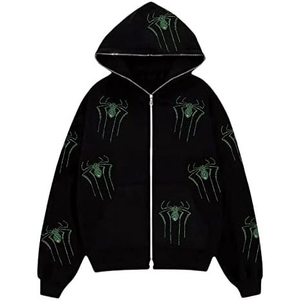 Sweat-shirts unisexes surdimensionnés personnalisés avec impression DTF, DTG et strass, mode streetwear, vente en gros - Product Image 1