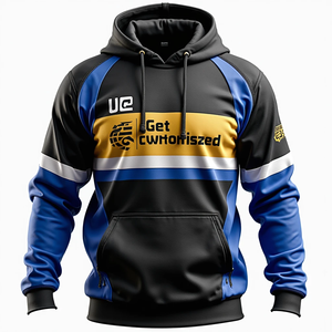 Sudadera Duradera para Hombre, Personalizable, Estilo Holgado, Sublimada, Ropa Urbana, 100% Poliéster, Mezcla de Algodón, Base Lisa - Product Image 1