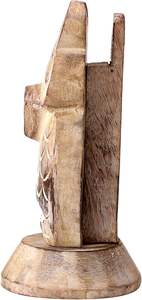 Porte-lunettes en bois fabriqué à la main support de lunettes en forme de hibou blanc-présentoir porte-lunettes de soleil-verre optique - Product Image 4