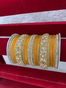 Premium Quality Bridal <b>Bangles</b> Set Traditional Indian Wedding Jewelry for Women & Girls Available for Sale from India - Product Image 3