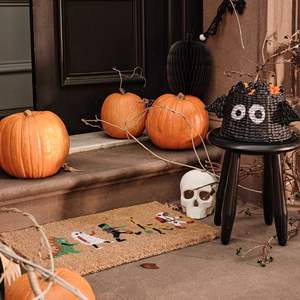 Venta al por mayor decoración de Halloween cesta de calabaza de algodón cesta de Halloween para vacaciones hecha a mano en Vietnam - Product Image 6