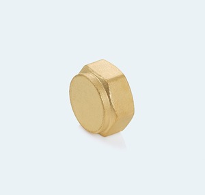 Lot de douze bouchons de valve fendus en laiton de cinq huitièmes de pouce pour les systèmes de charge de cylindres de gaz de réfrigération CVC - Product Image 1