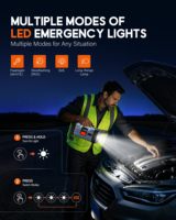 Démarreur de voiture portable multifonction 24000 mAh avec batterie externe et compresseur d'air numérique 150 psi pour camions, motos et pneus de voiture