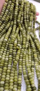 Perles naturelles Jahar Mohra Rondelle lisse de 8mm de pierres précieuses vendues par brin de 8 pouces de long perles de grande qualité - Product Image 2