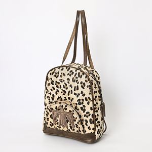 Sac à dos en cuir de vachette à poils, fait main, style western, unisexe, pour voyage - Product Image 3