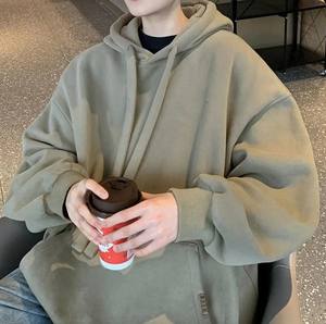 <b>Factory</b> Wholesale Design Blank Oversized Heavy Weight Cotton 450 Gsm Man's Womens Fleece Pullover Hoodie - Product Image 1